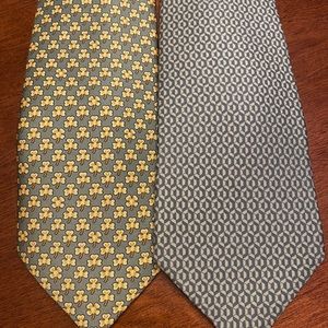 Pack of 2 silk Hermès ties